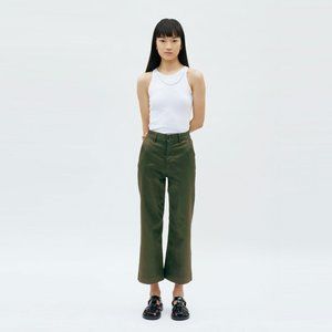 Khaki Culotte Trouser